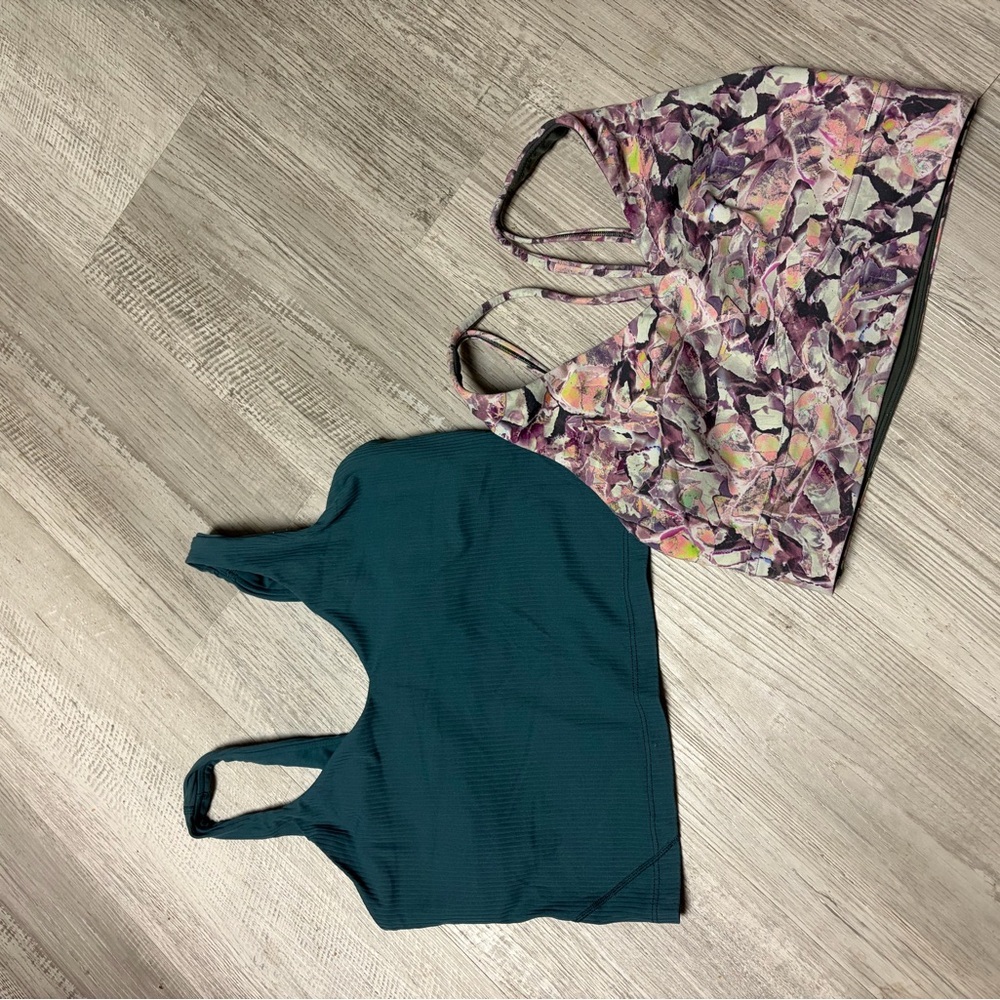 lululemon athletica Teal and Floral Bras - Picture 2 of 7